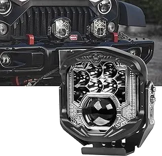 OFFROAD GAMERS 7 Inch Laser Offroad Light 1PC 95W LED Driving Lights LED Pods Fog Lights for Truck Car ATV UTV SUV Jeep, Laser Series Driving lights (7 INCH LASER Driving White Beam)