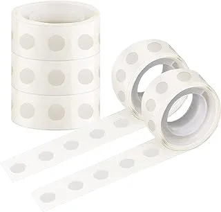 Goldedge 500PCS Balloon Glue Dots Removable Adhesive Tape Double Sided Glue Point for Scrapbook Party Wedding Decoration, |5 Rolls|