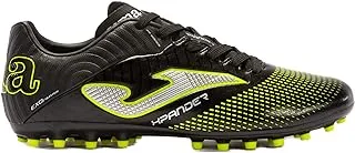 Joma XPAS2301AG Xpander 2301 Artificial Grass Men's Shoes, E44.5 Size, Black/Lemon Fluorescent