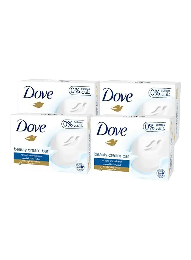 Dove Beauty Cream Bar Soap White 135g Pack of 4