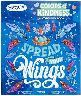 Crayola Coloring Book, Colors of Kindness, Gift, 40 Adult Coloring Pages