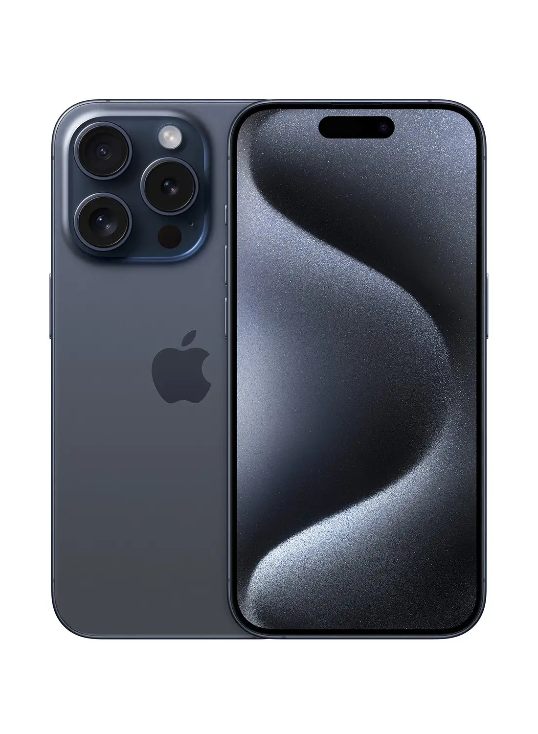 هاتف Apple iPhone 15 Pro ثنائي الشريحة، سعة 256 جيجابايت، أزرق تيتانيوم، الجيل الخامس، بدون تطبيق FaceTime
