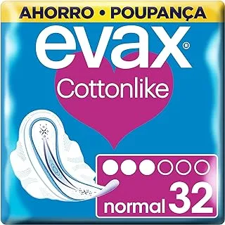 Evax Cottonlike Sanitaty Towels Normal Wings Uds 32