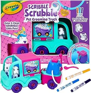 Crayola Scribble Scrubbie Pets Grooming Truck, Toys, Gift for Girls & Boys, Age 3, 4, 5, 6