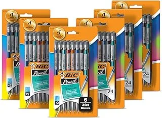 BIC Xtra-Precision Mechanical Pencils With Erasers, Fine Point (0.5mm), 144-Count Pack, Mechanical Drafting Pencil Set