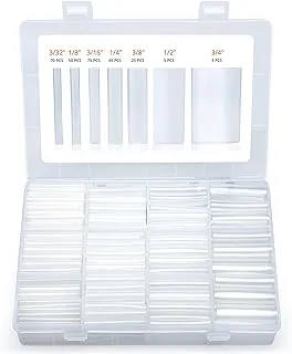 Wirefy 275 PCS Clear Heat Shrink Tubing Kit - 3:1 Dual Wall Tube - Adhesive Lined - Marine Grade Shrink Tubing