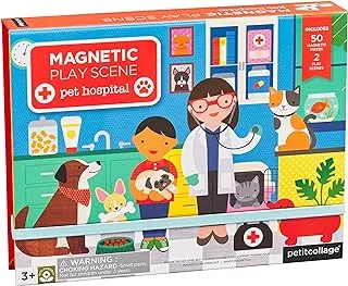 Petit Collage Pet Hospital Magnetic Play Scene