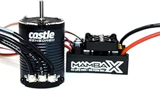 Castle Creations Mamba X, SENSORED, 25.2V WP ESC and 1406-2280KVCOMBO, Black