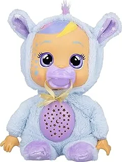 Cry Babies Magic Tears Cry Babies Goodnight Starry Sky Jenna Sleepy Time Baby Doll with LED Lights Tears, Lullabies and Star Projector Night Light; Bedtime Doll for Kids Up to 2 Years, Multicoloured