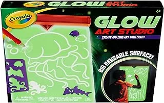 Crayola Glow Art Studio, Glow in The Dark Toys, Kids Gifts for Girls and Boys, Ages 6, 7, 8, 9