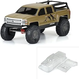 Pro-line Racing 1/10 2015 شيفروليه سيلفرادو هيكل شفاف 13.9 بوصة WB PRO358500 أجسام السيارة/الشاحنة وأجنحة وشارات