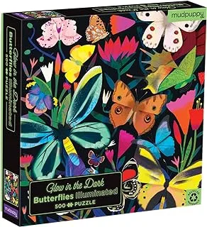 Butterflies Illuminated 500 Piece Glow in the Dark Family Puzzle