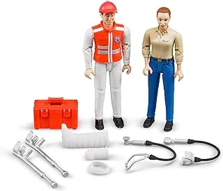 Bruder Emergency Services Figure And Accessory Set, Blue, 62710