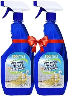 Ecolyte+ Premium Glass Cleaner & Surface Cleaner Liquid Detergent, surface cleaner, window cleaner, and Screen Cleaner Liquid | Kills 99.99% of Germs (Pack of 2)