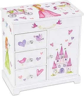 JewelKeeper Unicorn Musical Jewelry Box with 3 Pullout Drawers, Fairy Princess and Castle Design, Dance of the Sugar Plum Fairy Tune