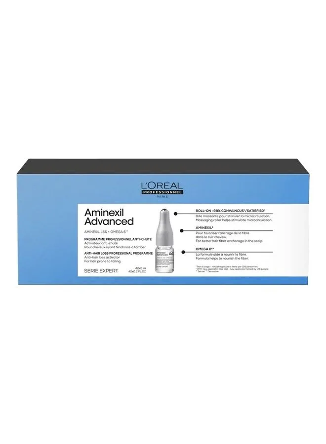 L'Oréal Professionnel Aminexil Advanced Anti-Hair Loss Activator Programme 42x6ml