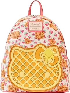 Loungefly Sanrio Hello Kitty Breakfast Waffle Mini Backpack, Orange, Standard, Orange, Standard, Backpack