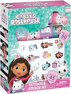 Gabby's Dollhouse Mosaic, Stickers and Tattoo Sets