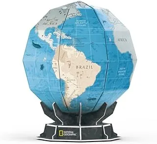 Cubic Fun National Geographic 3D Puzzle Scratch Globe 31 Pieces - Exploring World Geography And See What's Inside The Earth, For 8 Years +