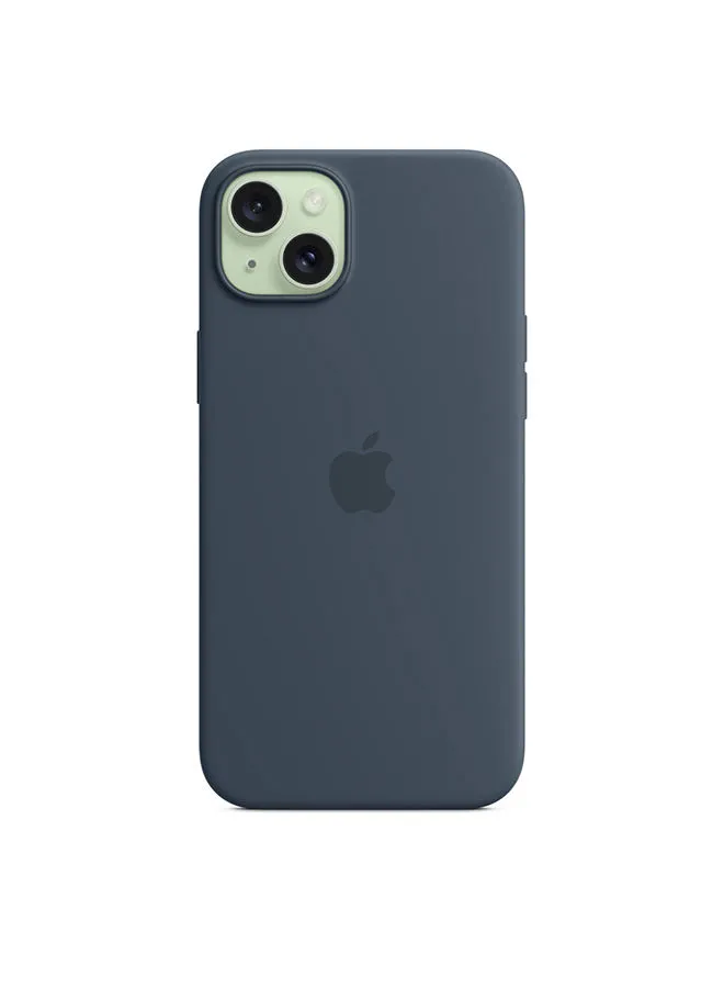 Apple iPhone 15 Plus Silicone Case with MagSafe - Storm Blue