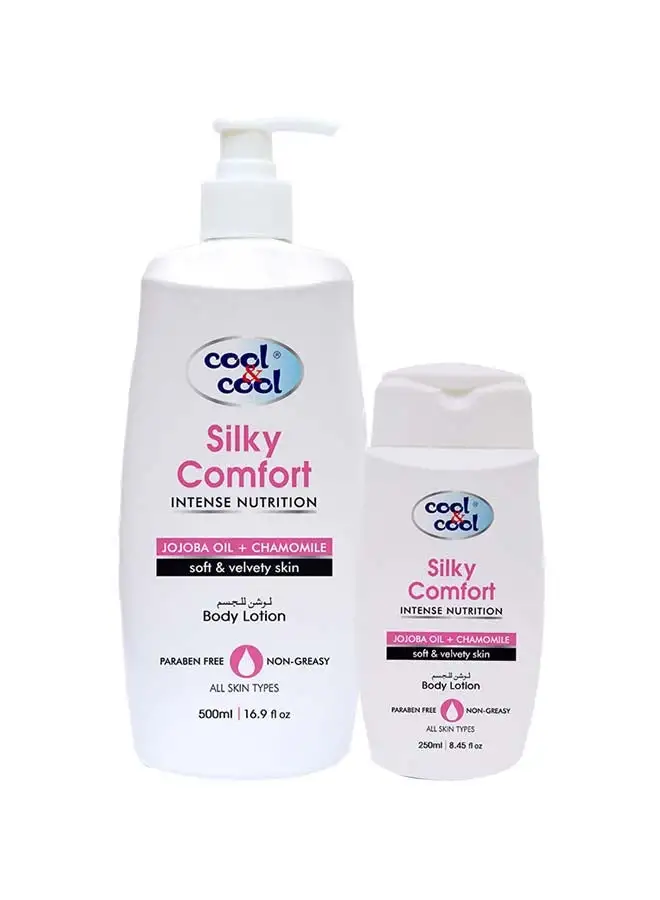 cool & cool Silky Comfort Body Lotion, 500ml + 250ml 500+250ml