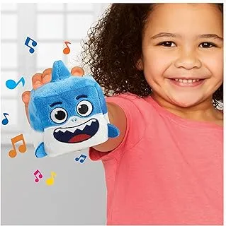 WowWee Baby Shark's Big Show! Song Cube Singing Shark Plush Stuffed Animal Toys for Toddlers - Blue 3 inches 61503