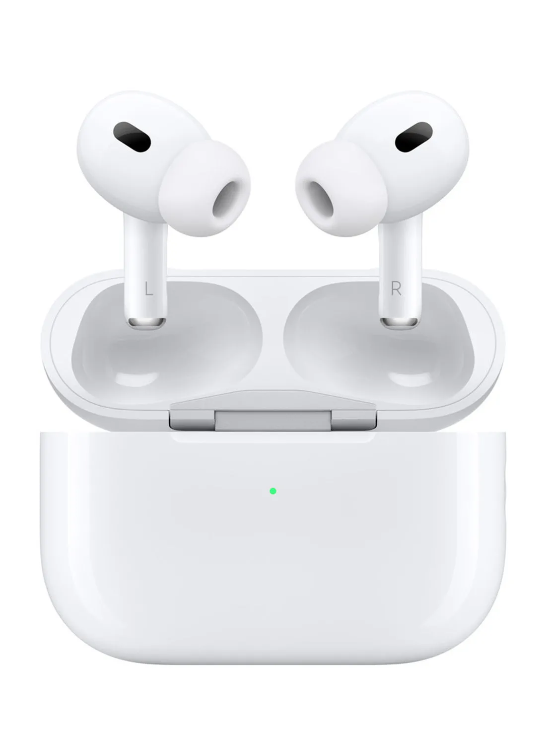 Apple AirPods Pro (الجيل الثاني) مع حافظة MagSafe (USB‑C) باللون الأبيض