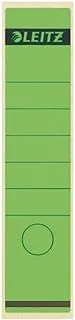 Leitz 16400055 Self-Adhesive Spine Label Paper/Long/Wide Pack of 10) Green