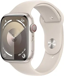 Apple Watch Series 9 [GPS + Cellular 41mm] Smartwatch with Starlight Aluminum Case with Starlight Sport Band S/M. Fitness Tracker, Blood Oxygen & ECG Apps, Always-On Retina Display, Water Resistant