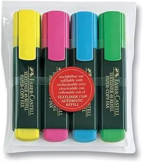 Faber Castell Textliner 48 Highlighter 4-Pieces