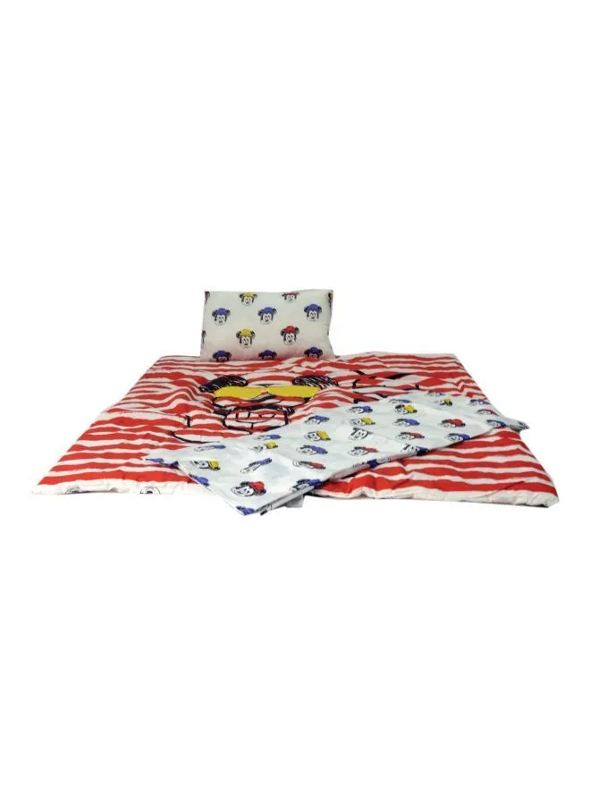 Disney 3-Piece Printed Comforter Set Red/White