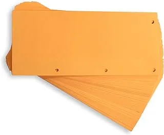 Elba Duo 400014013 Strips, 24 x 10.5 cm, 160 g/m² Card Pack of 60, Orange