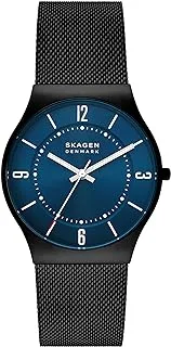 Skagen Men's Grenen Three-Hand Date Watch with Steel Mesh or Leather Band