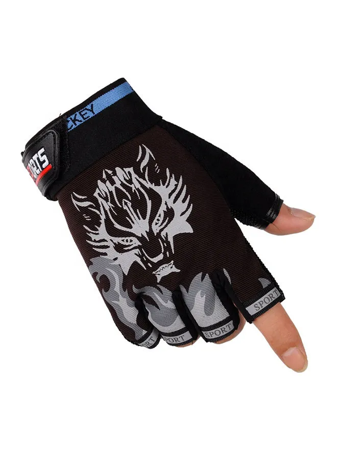 Athletiq Half-Finger Fitness Gym Gloves 16 x 12.5 x 0.6cm