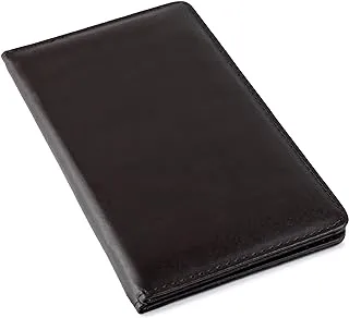 Home Brand Bill Folder for Hotel and Restaurant, Check Presenter, Bill Folder with Pocket for Hotel and Restaurant 14x23cm Dark Brown