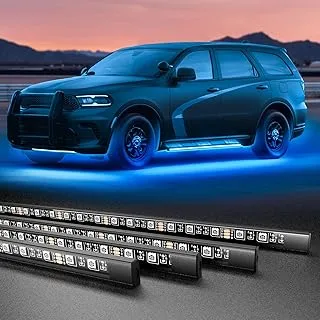 Honalia Underglow Car Lights, Led Lights for Car Exterior, Underglow Kit for Car, Truck, SUV, Golf Cart, Boat, Under Car Lights with RGB Multi Color Music Mode Smart Life APP, Underglow Lights, DC 12V