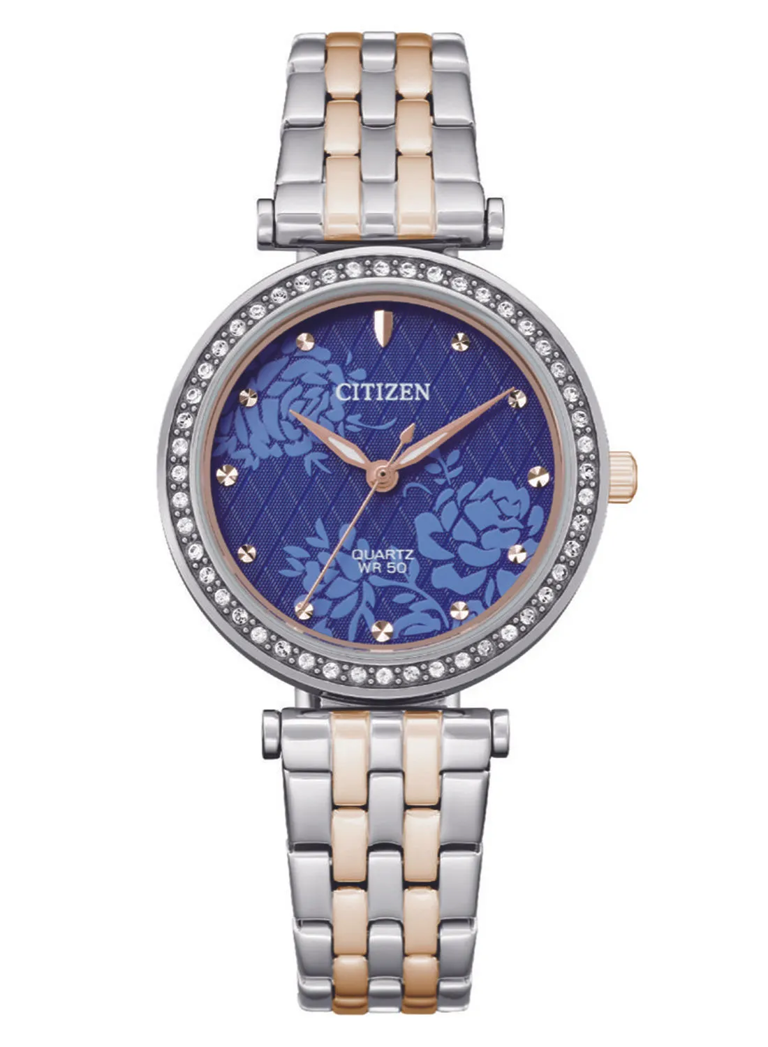 CITIZEN Women's Analog Round Shape Stainless Steel Wrist Watch ER0218-53L - 30 Mm