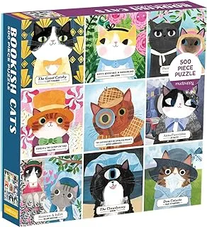 Bookish Cats 500 Piece Family Puzzle