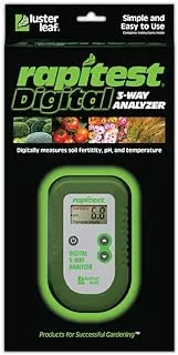 Luster Leaf 1835 Rapitest Dig 3W Analysis, 3-Way Digital Soil Analyzer