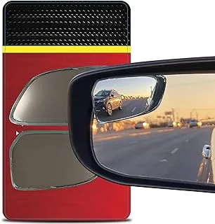 Sulfar Blind Spot Mirrors Original Part Look - Fits Shape of Car Door Mirror Fully Adjustable with Plastic Frame Model OEM for Blindside and Engineered for optimized viewing image by Utopicar (2 pack)