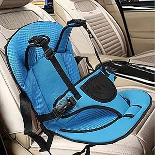 Sulfar Baby Car Cushion Seat with Safety Belt for Small Kids & Babies Lightweight Design [Sky Over]