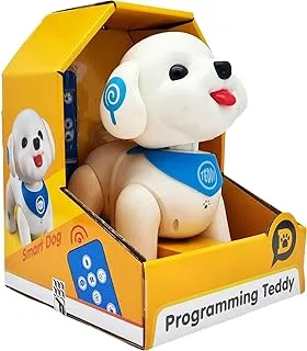 Fitto Mini Electronic Rc Dog Toy Robot – Interactive, Dance, Shake Head, Programmable Pet Robot