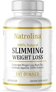 Natrolina 100% Natural Slimming Weight Loss Diet Pills 60 Capsules | Excellent for Keto Diet | Non-Prescription Weight Loss Aid Supplements