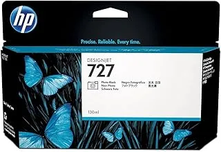 HP 727 B3P23A Photo Black 130-ml Genuine HP DesignJet Ink Cartridge with original HP Ink, for HP DesignJet T2500, T1500 & T900 Series Large Format Plotter Printers and HP 727 DesignJet Printhead