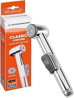 KISTENMACHER Bidet sprayer handle CLASSIC chrome, set with replacement bidet handle and wall holder, Made in Germany