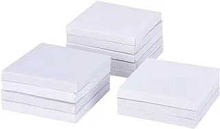 Outus 12 Pack Mini Canvas Panels for Painting Craft Drawing (3 x 3 Inch)