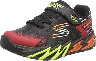 Skechers FLEX GLOW BOLT SHOES BLACK RED 32 EU