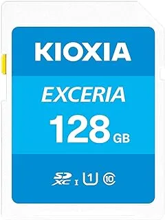 بطاقة ذاكرة Kioxia Exceria SD سعة 128 جيجابايت SDXC UHS-I U1 فئة 10 قراءة بسرعة 100 ميجابايت/ثانية LNEX1L128GG4