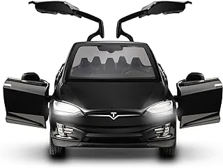 Sulfar Diecast model cars tesla toy cars mode toy car with sound & light