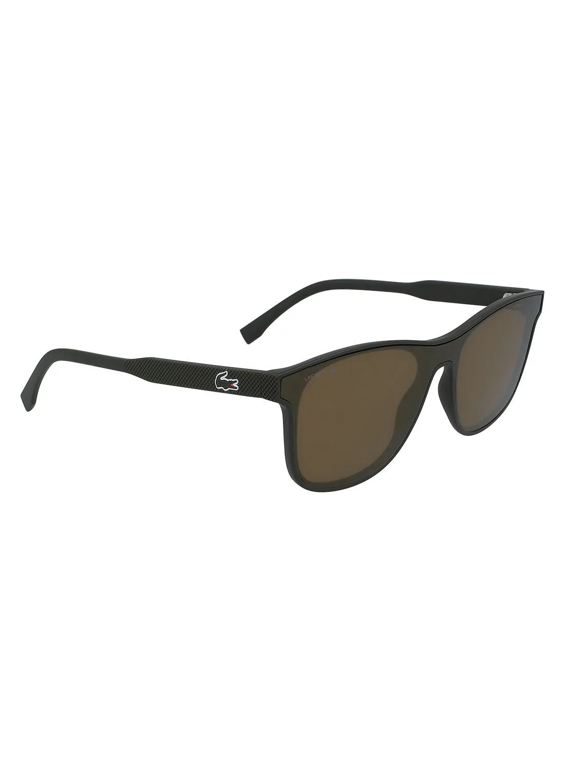 LACOSTE Men Shield Shape Sunglasses - 41555-315-5221 - Lens Size: 52 mm